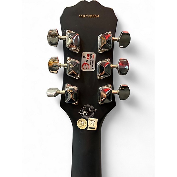 Used Epiphone Les Paul Special I Satin Black Solid Body Electric Guitar
