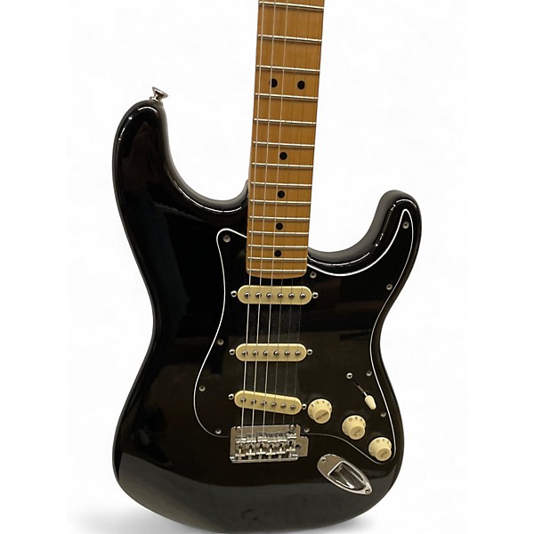 Used Fender Player Stratocaster Black Solid Body Electric Guitar