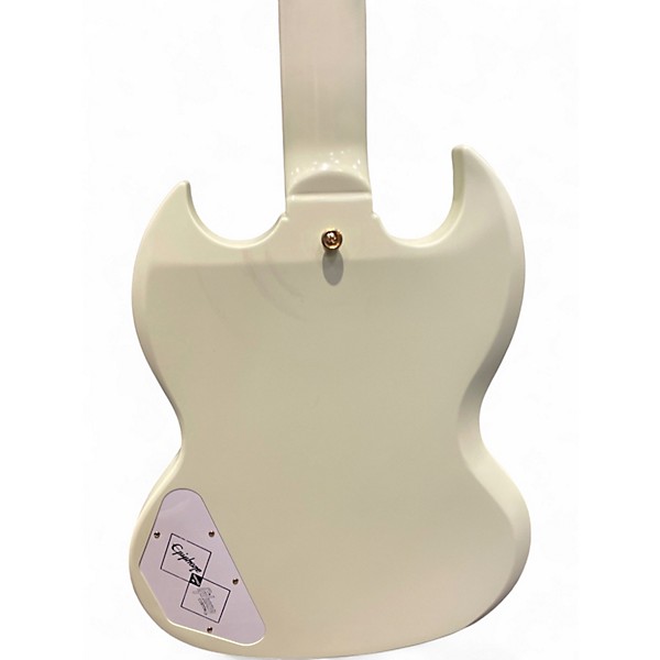 Used 2024 Epiphone 1963 les paul custom  inspired by gibson w/maestro Alpine White Solid Body Electric Guitar