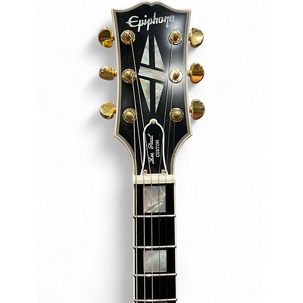 Used 2024 Epiphone 1963 les paul custom  inspired by gibson w/maestro Alpine White Solid Body Electric Guitar