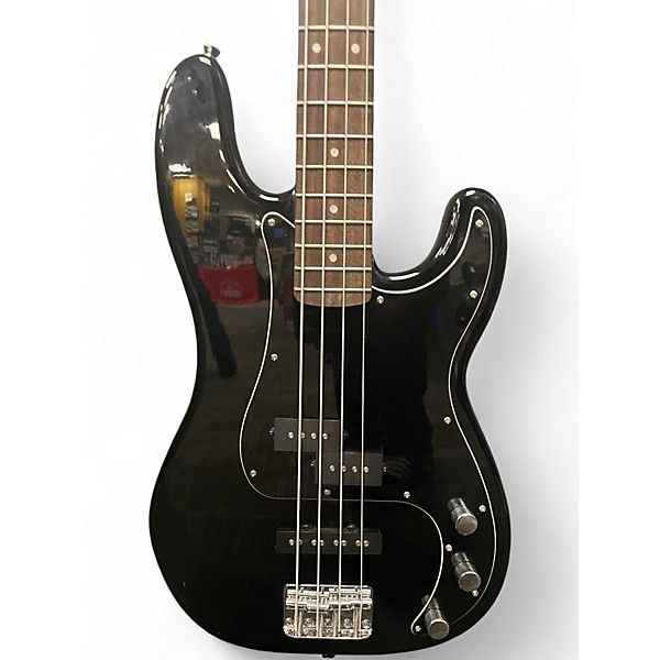 Used Squier Affinity Precision Bass Black Electric Bass Guitar