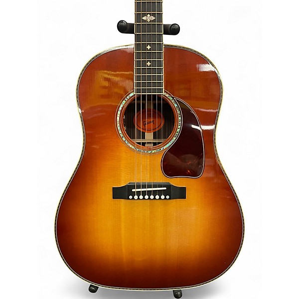 Used Gibson j45 deluxe custom shop Cherry Sunburst Acoustic Electric Guitar