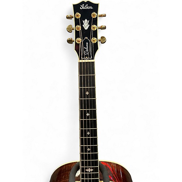 Used Gibson j45 deluxe custom shop Cherry Sunburst Acoustic Electric Guitar