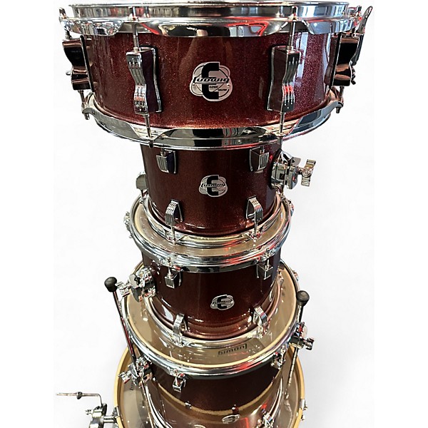 Used Ludwig 5 Piece ELEMENT Ruby Drum Kit