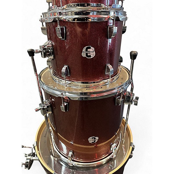 Used Ludwig 5 Piece ELEMENT Ruby Drum Kit