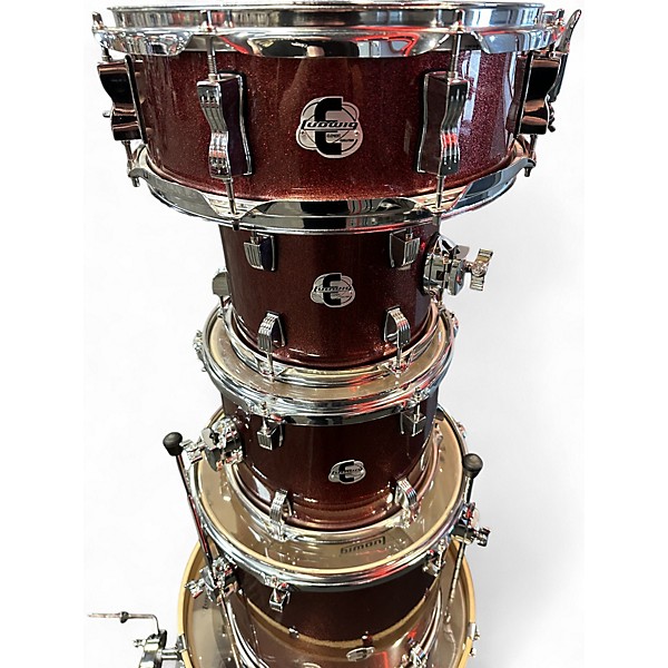 Used Ludwig 5 Piece ELEMENT Ruby Drum Kit