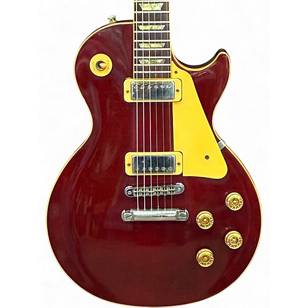 Vintage 1984 Gibson Les Paul Deluxe Wine Red Solid Body Electric Guitar