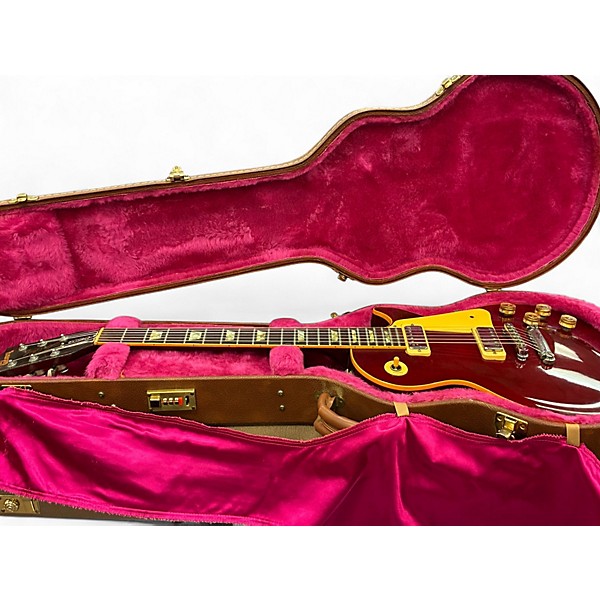 Vintage 1984 Gibson Les Paul Deluxe Wine Red Solid Body Electric Guitar