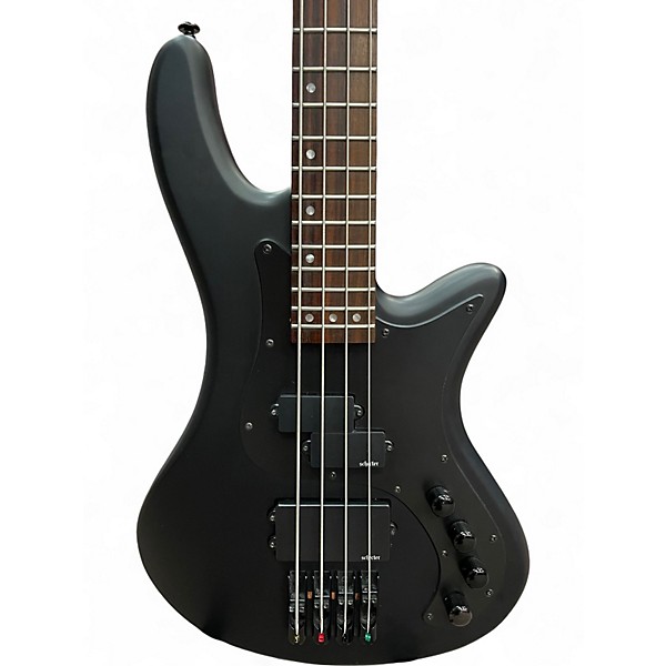 Used Schecter Guitar Research STEALTH-4 SATIN BLACK Electric Bass Guitar
