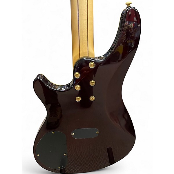 Used Schecter Guitar Research DIAMOND SERIES MAROON Electric Bass Guitar