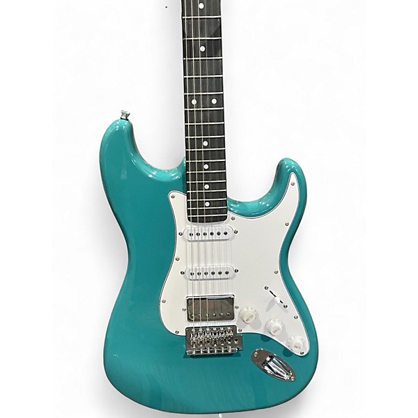 Used Gearit Stratocaster HSS Teal Solid Body Electric Guitar