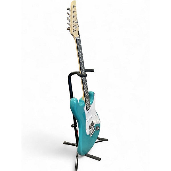 Used Gearit Stratocaster HSS Teal Solid Body Electric Guitar