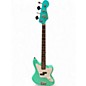 Used Fender Mark Hoppus Singature "Jag" Jaguar Seafoam Green Electric Bass Guitar thumbnail