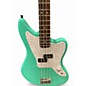 Used Fender Mark Hoppus Singature "Jag" Jaguar Seafoam Green Electric Bass Guitar