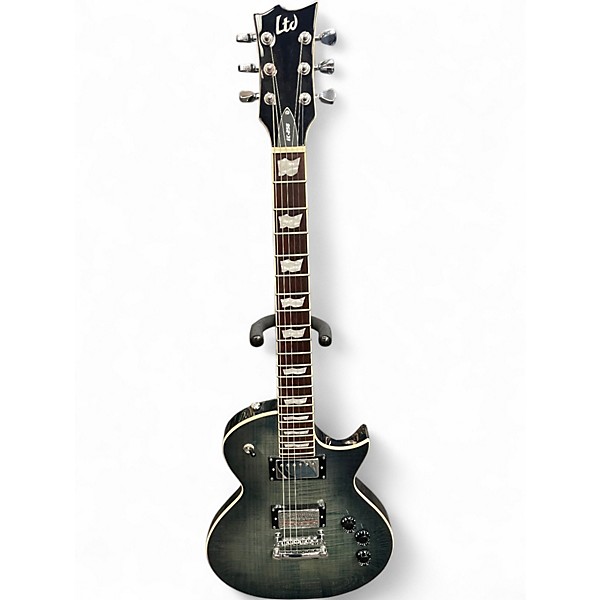 Used ESP LTD EC256 TEAL BURST Solid Body Electric Guitar