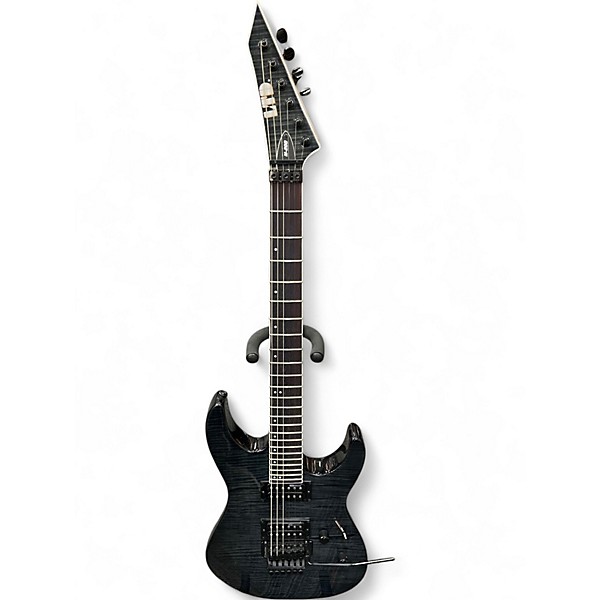 Used ESP LTD M200 Trans Black Solid Body Electric Guitar