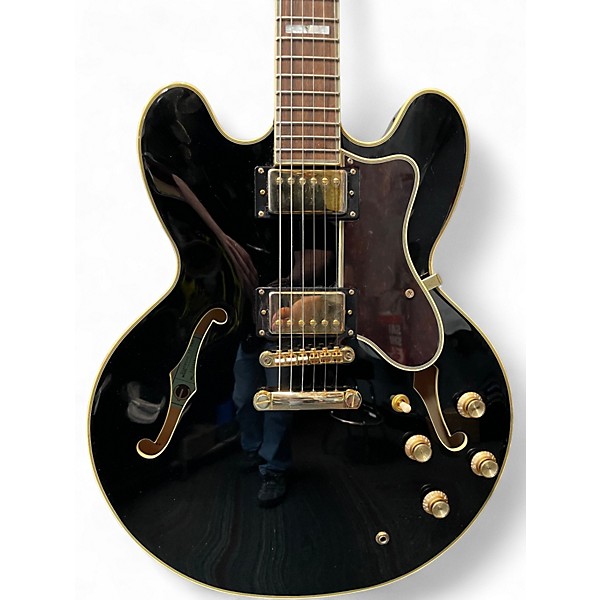 Used Epiphone Sheraton II PRO Black Hollow Body Electric Guitar