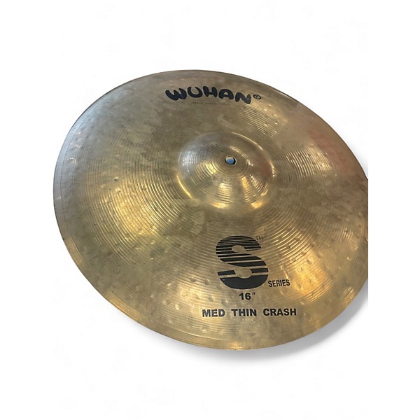 Used Wuhan 16in s series med thin crash Cymbal