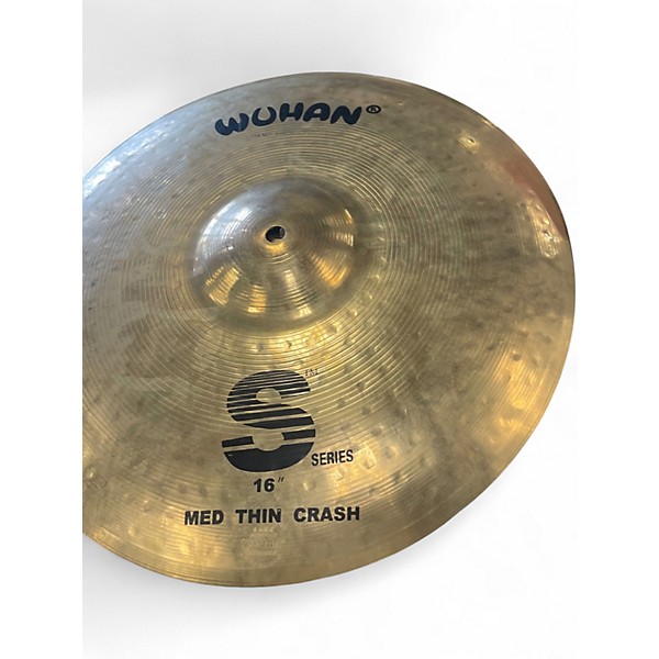Used Wuhan 16in s series med thin crash Cymbal