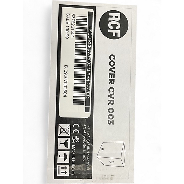 Used RCF CVR003 Mixer Cover