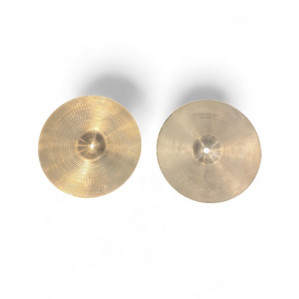 Used Zildjian 14in A HI HAT HOLLOW LOGO Cymbal