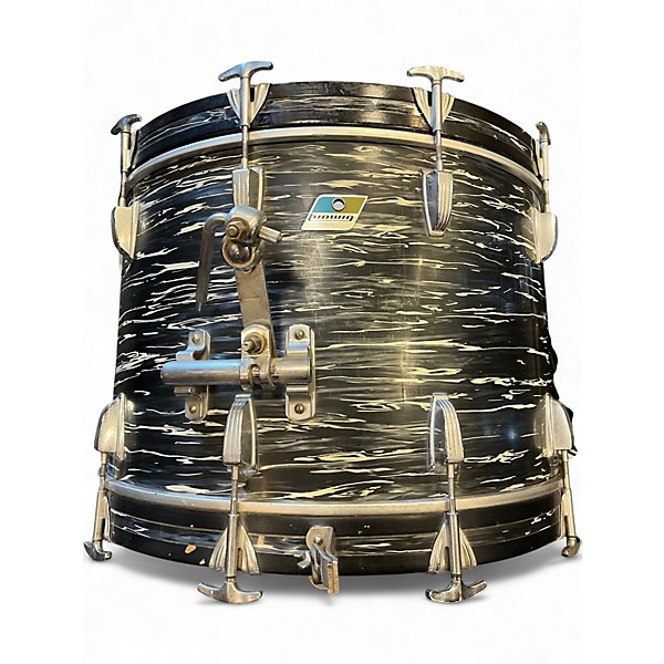 Vintage 1970s Ludwig 3 Piece Super Classic BLACK OYSTER PEARL Drum Kit