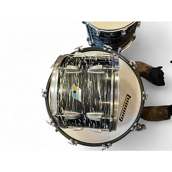 Vintage 1970s Ludwig 3 Piece Super Classic BLACK OYSTER PEARL Drum Kit