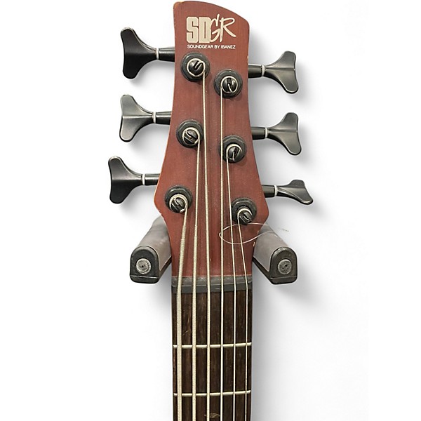 Used Ibanez SR506 6 String Walnut Electric Bass Guitar