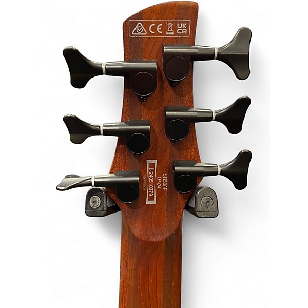 Used Ibanez SR506 6 String Walnut Electric Bass Guitar