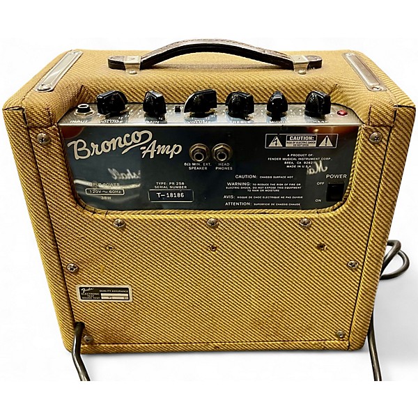 Used 1993 Fender Bronco 1x8 15W Tweed Guitar Combo Amp