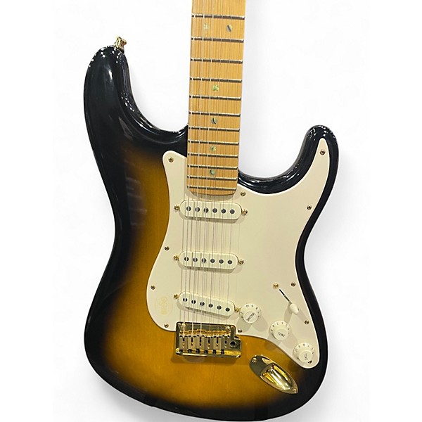 Used Fender 50th Anniversary American Deluxe Stratocaster Tobacco Burst Solid Body Electric Guitar