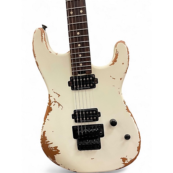 Used Charvel pro-mod relic series sd1 hh fr weathered white Solid Body Electric Guitar