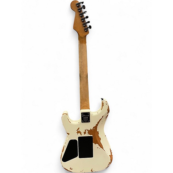 Used Charvel pro-mod relic series sd1 hh fr weathered white Solid Body Electric Guitar