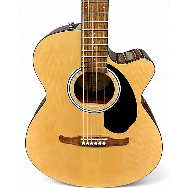 Used Fender FA135CE Concert Natural Acoustic Electric Guitar