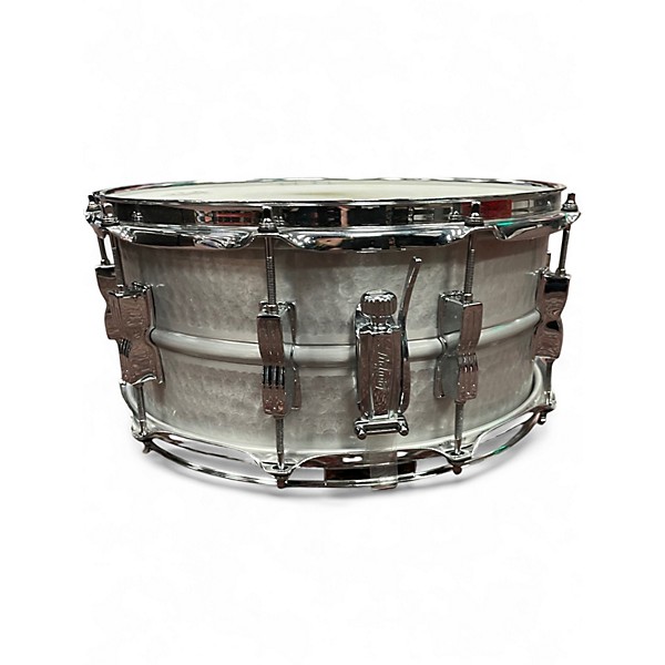 Used Ludwig 6.5X14 Supraphonic Snare HAND HAMMERED STEEL Drum