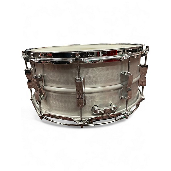 Used Ludwig 6.5X14 Supraphonic Snare HAND HAMMERED STEEL Drum