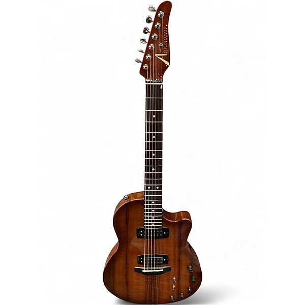 Used Tom Anderson Crowdster Plus 2 Koa Light Tobacco Shaded Edge Burst Solid Body Electric Guitar