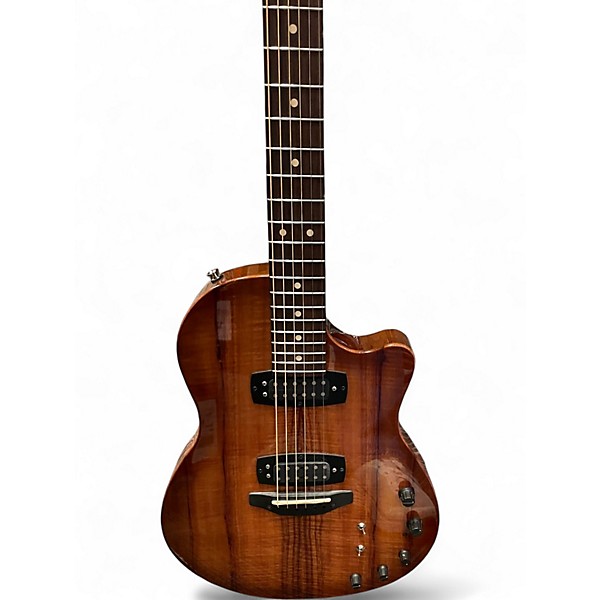 Used Tom Anderson Crowdster Plus 2 Koa Light Tobacco Shaded Edge Burst Solid Body Electric Guitar