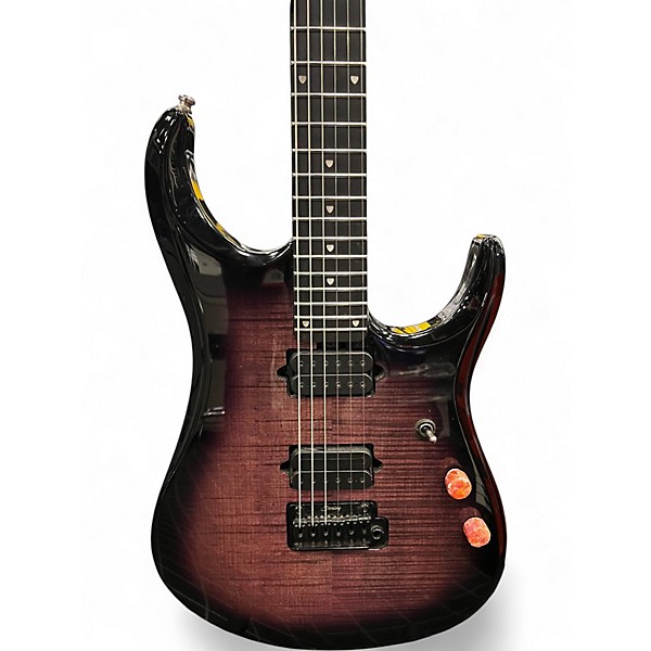 Used Sterling by Music Man JP150 John Petrucci Signature Trans Purple Solid Body Electric Guitar