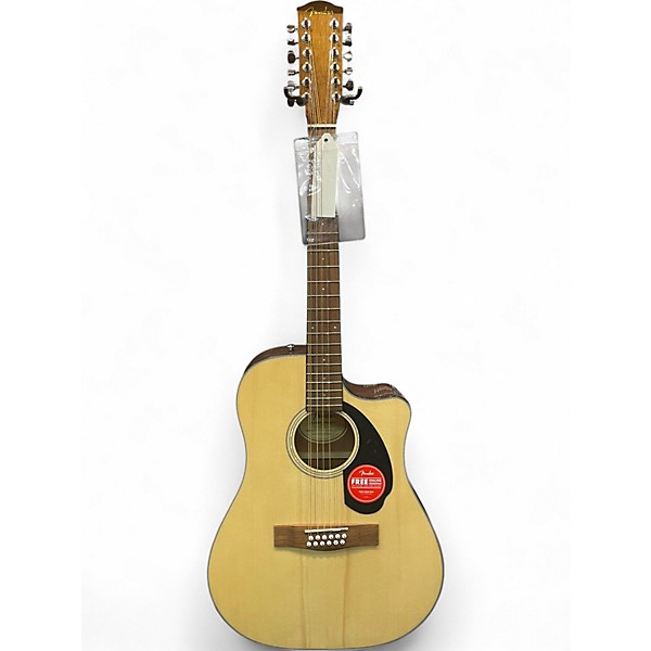 Used Fender Cd60SCE 12 String Natural 12 String Acoustic Electric Guitar