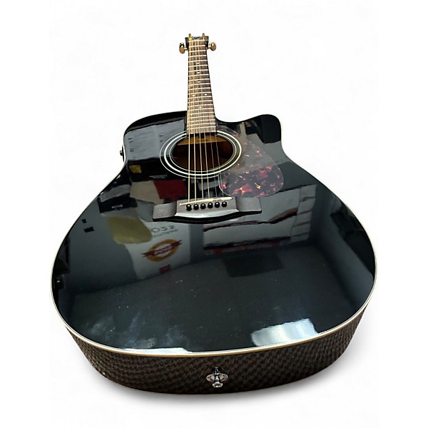 Used Yamaha FX335C Black Acoustic Electric Guitar