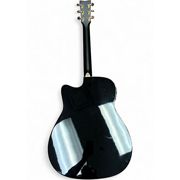 Used Yamaha FX335C Black Acoustic Electric Guitar