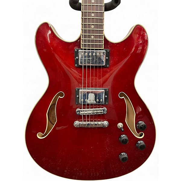 Used Ibanez AS73 Artcore Crimson Red Trans Hollow Body Electric Guitar