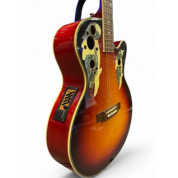 Used Carlo Robelli CACP-300E-CS RED BURST Acoustic Electric Guitar