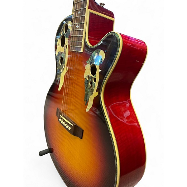 Used Carlo Robelli CACP-300E-CS RED BURST Acoustic Electric Guitar