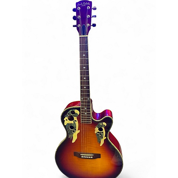 Used Carlo Robelli CACP-300E-CS RED BURST Acoustic Electric Guitar
