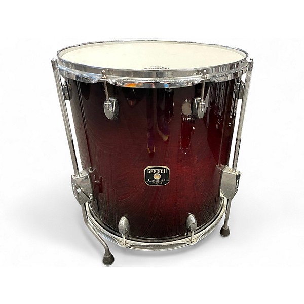 Used Gretsch Drums 6 Piece catalina maple square badge deep cherry burst Drum Kit