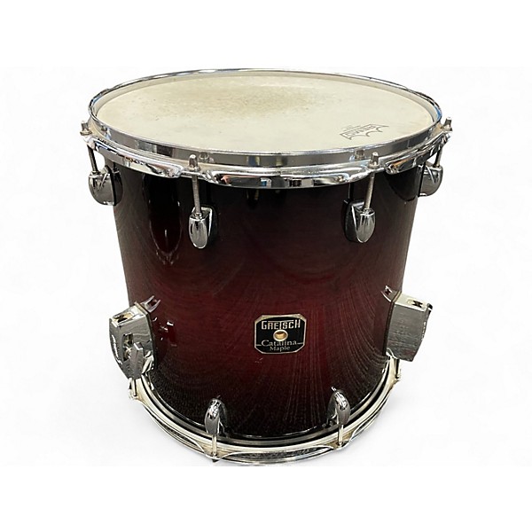 Used Gretsch Drums 6 Piece catalina maple square badge deep cherry burst Drum Kit
