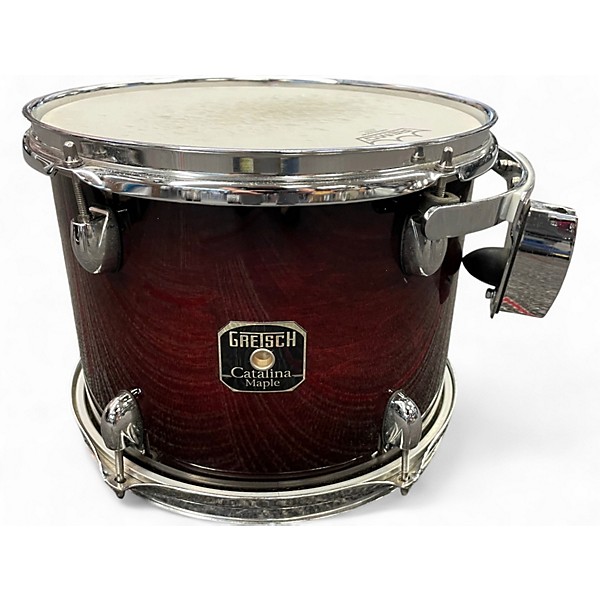 Used Gretsch Drums 6 Piece catalina maple square badge deep cherry burst Drum Kit