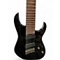Used Ibanez RGMS8 Black Solid Body Electric Guitar